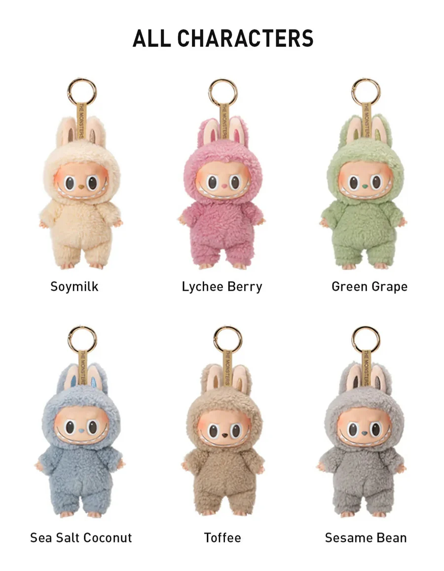Pop Mart Labubu The Monsters ‘Exciting Macarons’ Series Vinyl Face Pendant Sealed Case (6 Blind Box’s)